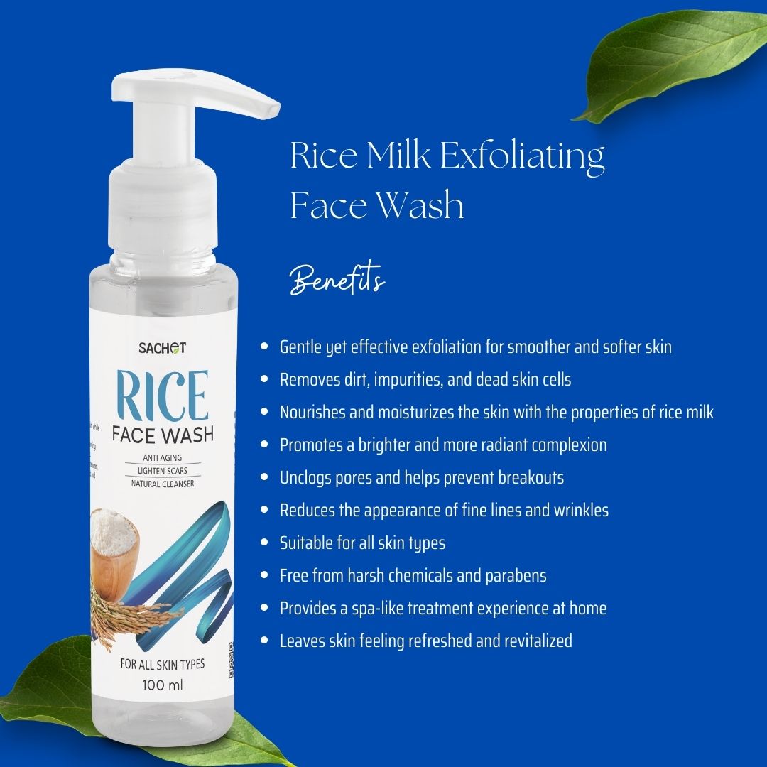 Rice Milk Exfoliating Face Wash | sachetcare.com