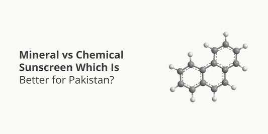 Mineral vs Chemical Sunscreen Pakistan — mineral-first hybrid SPF 70 vs lightweight gel SPF 50 comparison guide