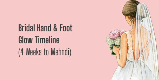 Bridal Hand & Foot Glow Timeline (4 Weeks to Mehndi)