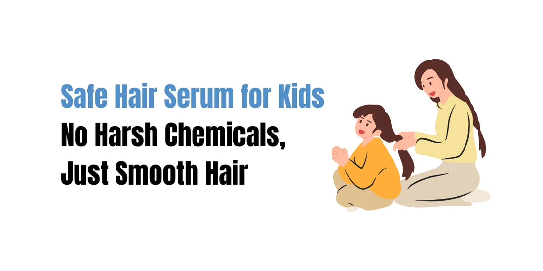 Pakistani mother applying safe chemical-free SACHET Hair Serum on her daughter’s hair for smooth soft curls