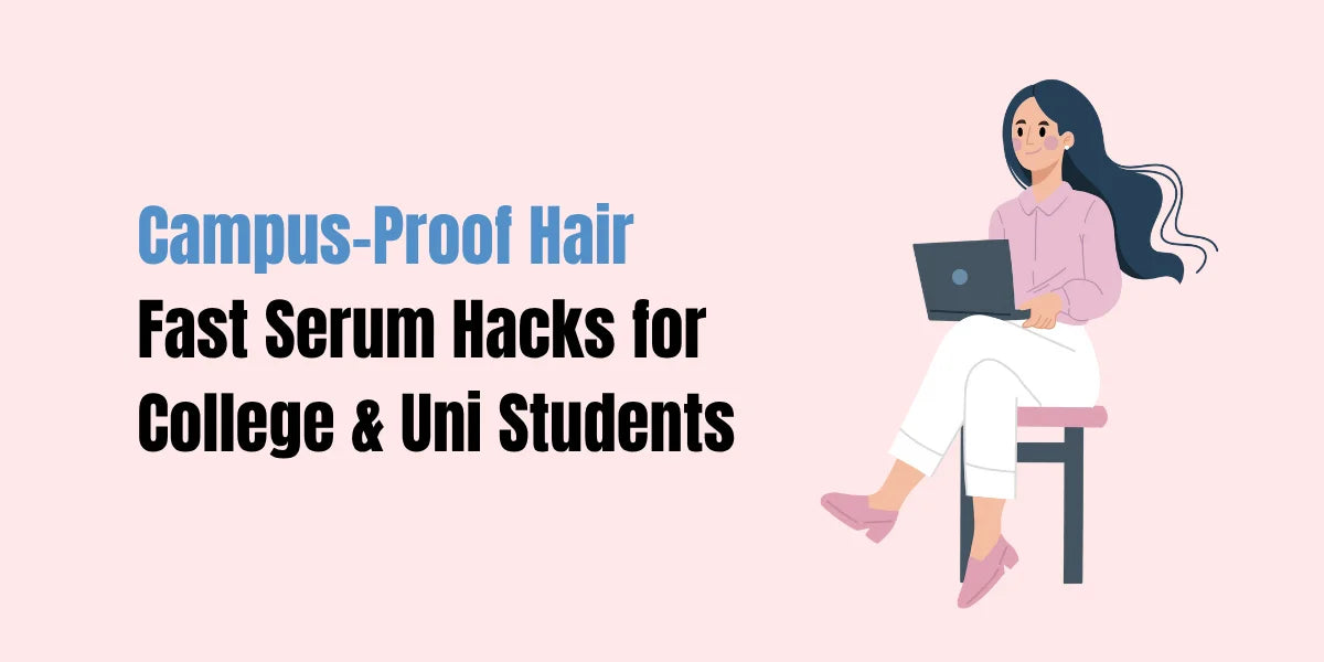Pakistani college girls using SACHET hair serum before class for smooth, frizz-free campus-ready hair