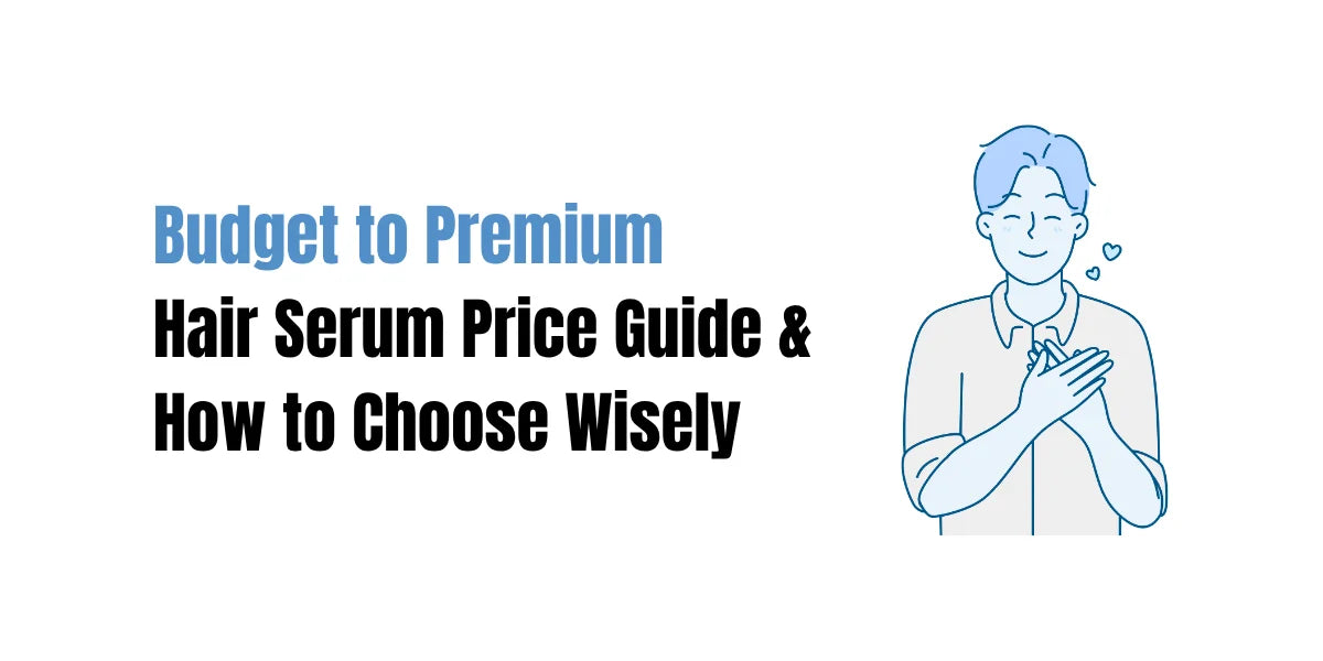 Hair serum price guide chart showing budget to premium options with SACHET Hair Serums in Pakistan