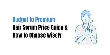 Hair serum price guide chart showing budget to premium options with SACHET Hair Serums in Pakistan