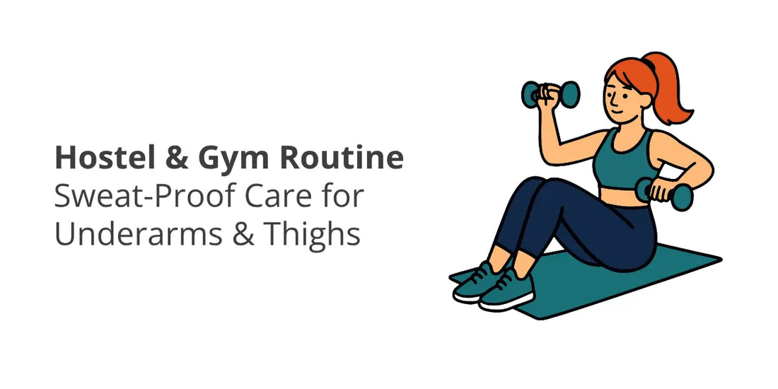 Sweat-Proof Underarm & Thigh Care Routine for Hostel & Gym (Pakistan Guide)