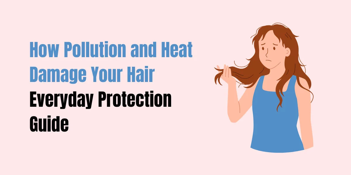 Protecting hair from heat and pollution with SACHET Revival Hair Serum – Biotin Argan Vitamin E formula