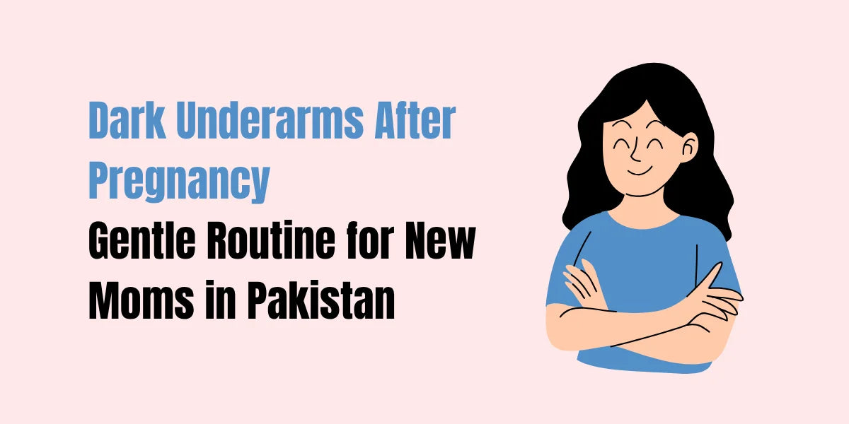 Dark underarms after pregnancy care — gentle postpartum brightening routine with SACHET Whitening Cream, Peal Wash & Brightnix Scrub