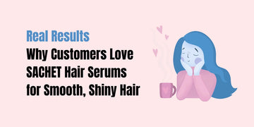 Pakistani women showing before and after results with SACHET Revival and Anti-Frizz Hair Serums