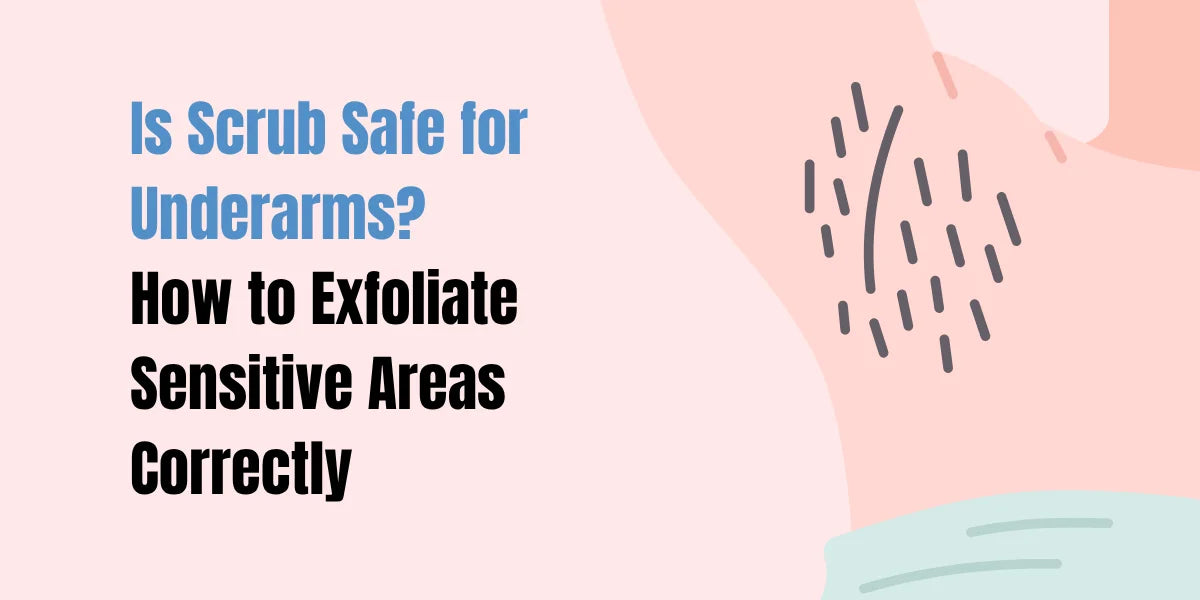 Underarm exfoliation routine in Pakistan — Brightnix Whitening Scrub, Peal Wash, and SACHET Whitening Cream for safe brightening