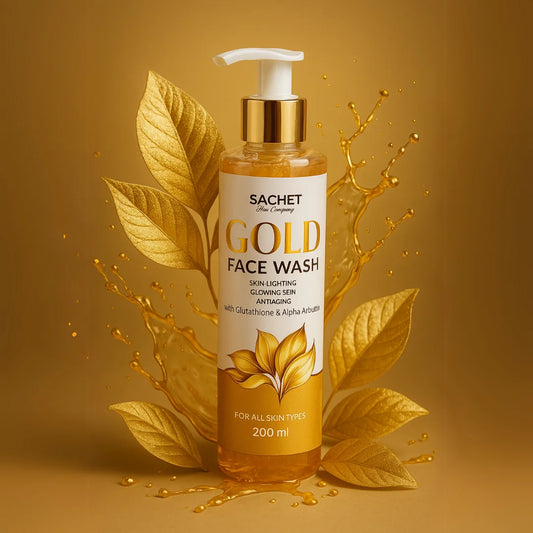 Gold Face Wash for Glowing and Even Skin Tone | sachetcare.com