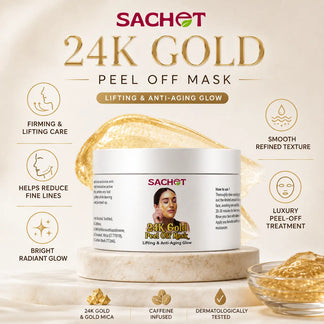 Gold Peel Off Mask for Glowing Skin | sachetcare.com