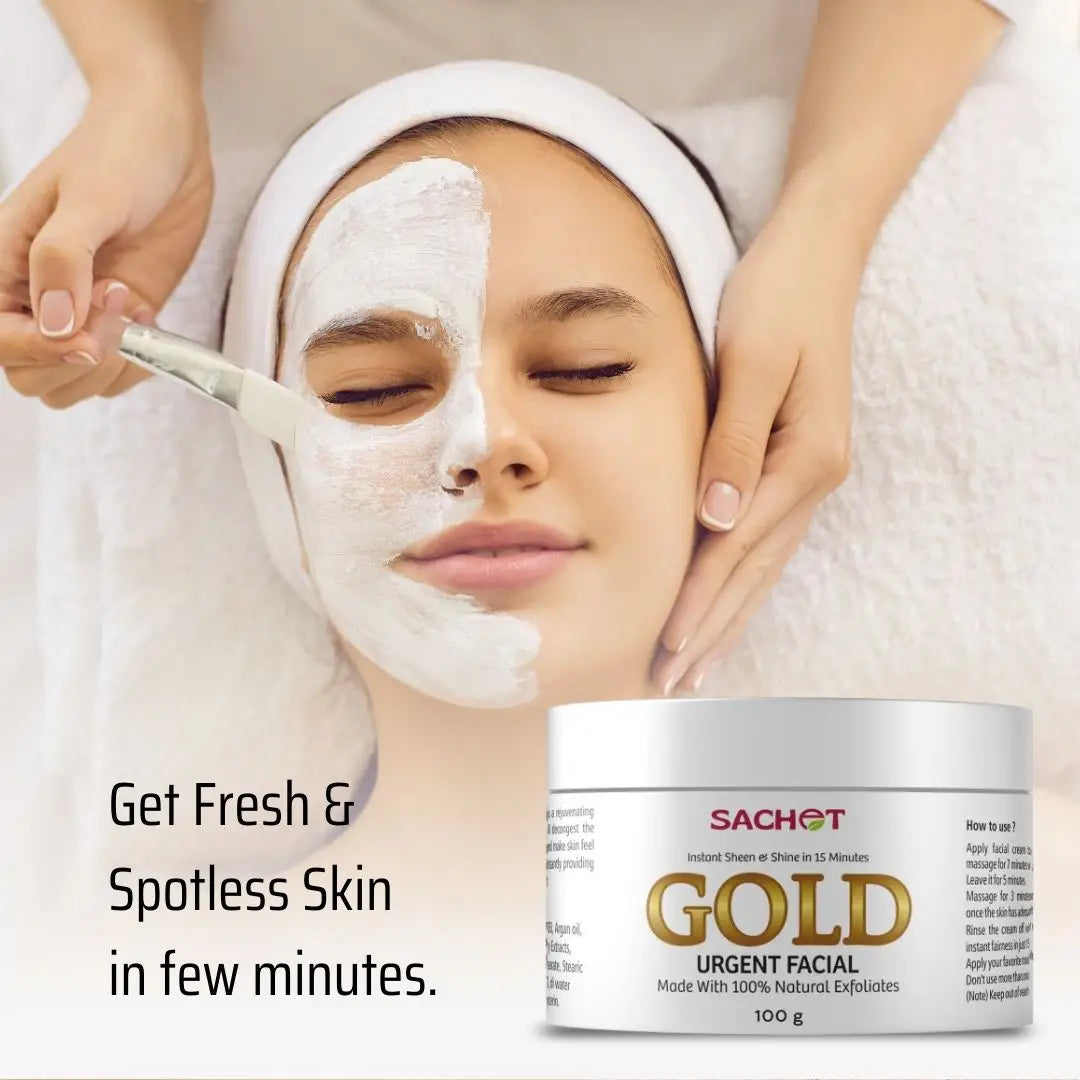 Gold Urgent Facial | sachetcare.com