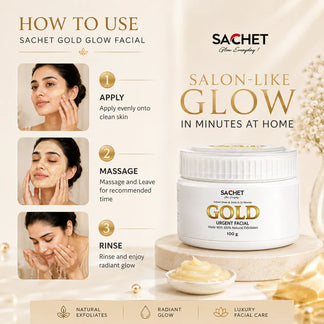 Gold Urgent Facial | sachetcare.com