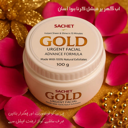 Gold Urgent Facial | sachetcare.com