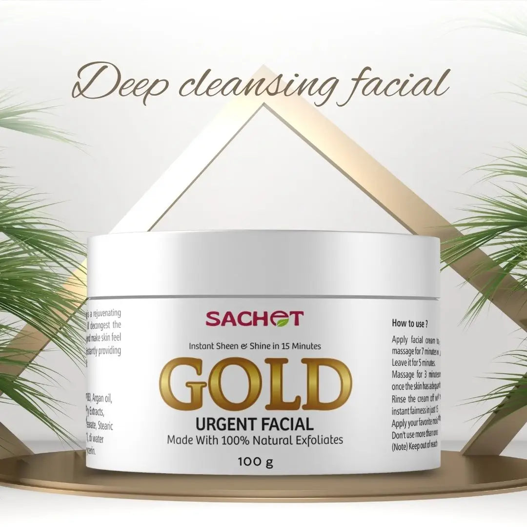 Gold Urgent Facial | sachetcare.com