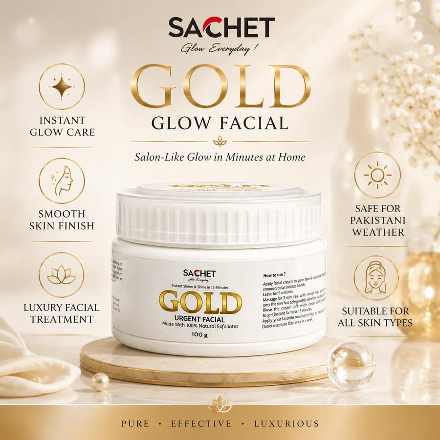 Gold Urgent Facial | sachetcare.com