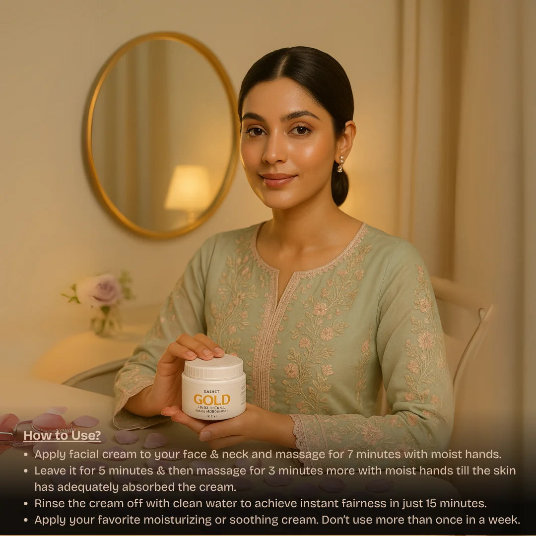 Gold Urgent Facial | sachetcare.com