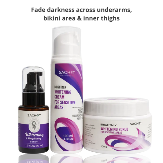 3-Zone Brightening Kit for Underarms, Bikini & Inner Thighs 