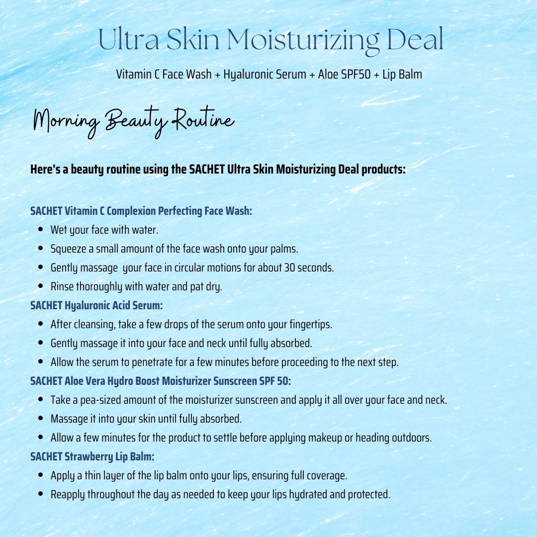 Ultra Skin Moisturizing Deal | sachetcare.com