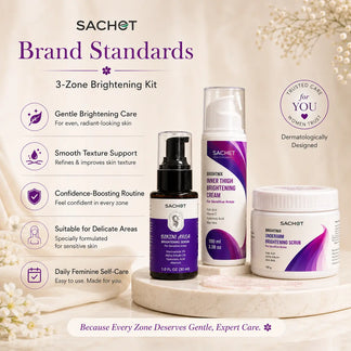 3-Zone Brightening Kit for Underarms, Bikini & Inner Thighs | SACHET
