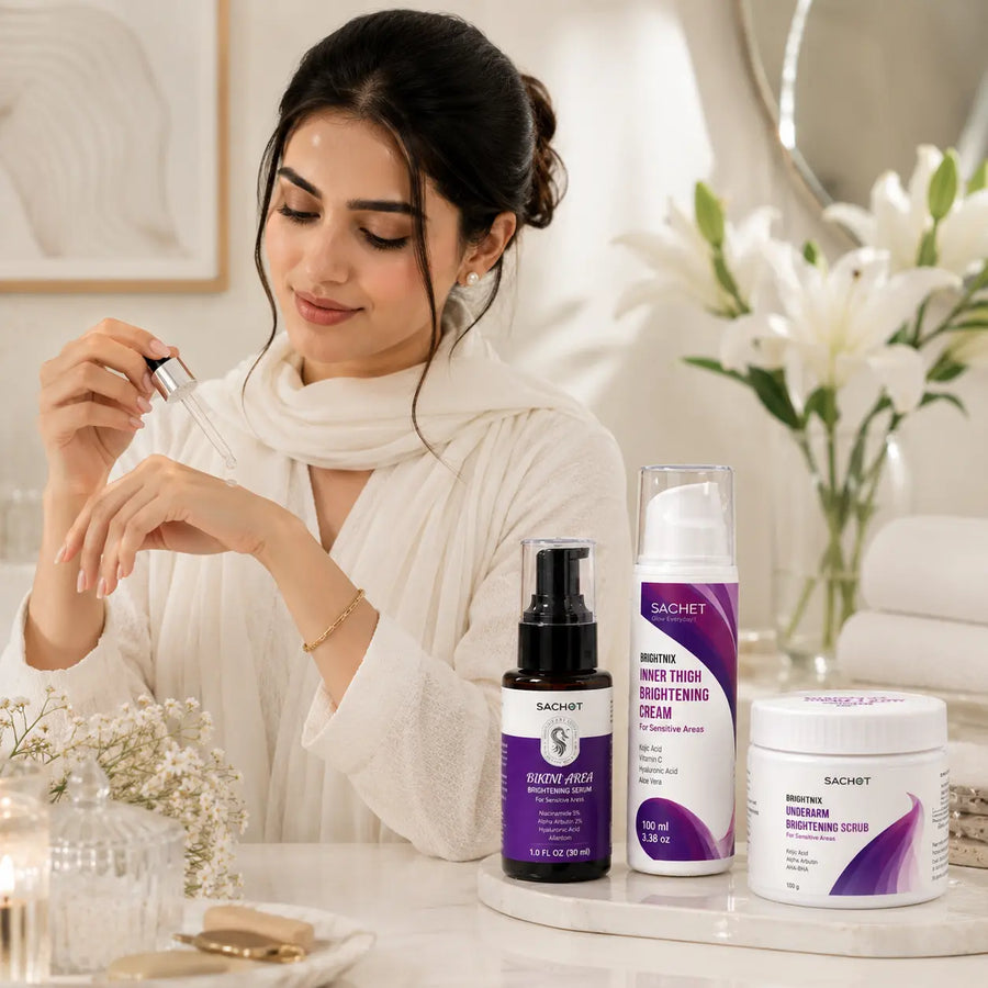 3-Zone Brightening Kit for Underarms, Bikini & Inner Thighs | SACHET