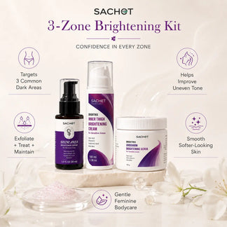 3-Zone Brightening Kit for Underarms, Bikini & Inner Thighs | SACHET