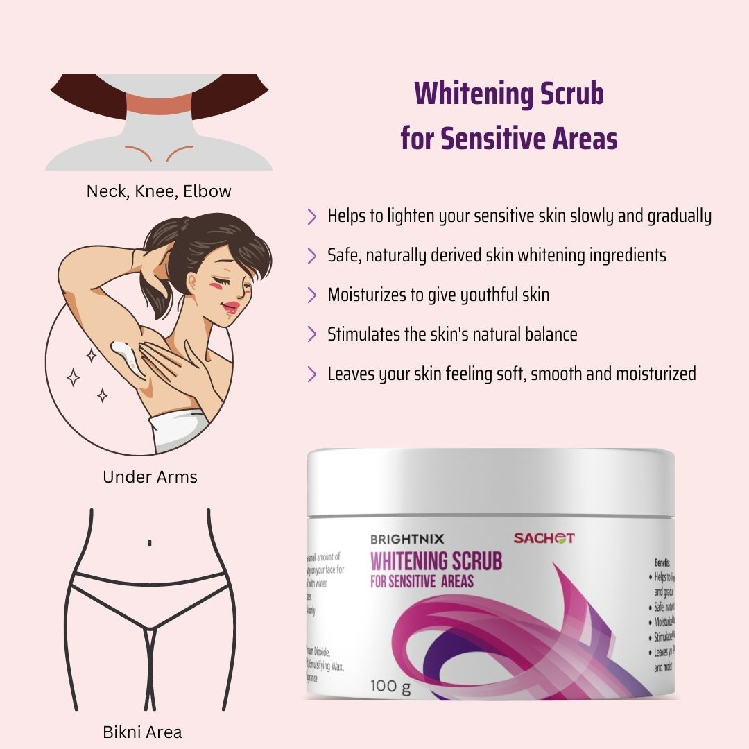 Whitening Scrub for Under Arms Sensitive Areas SACHET