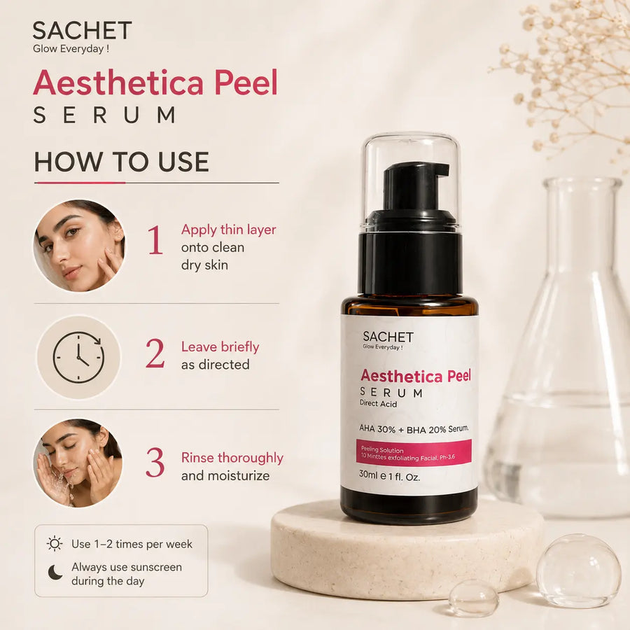 Aesthetica Peel Serum in Pakistan – AHA 30% BHA 20% Deep Exfoliation