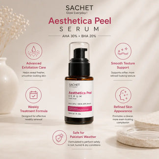 Aesthetica Peel Serum in Pakistan – AHA 30% BHA 20% Deep Exfoliation