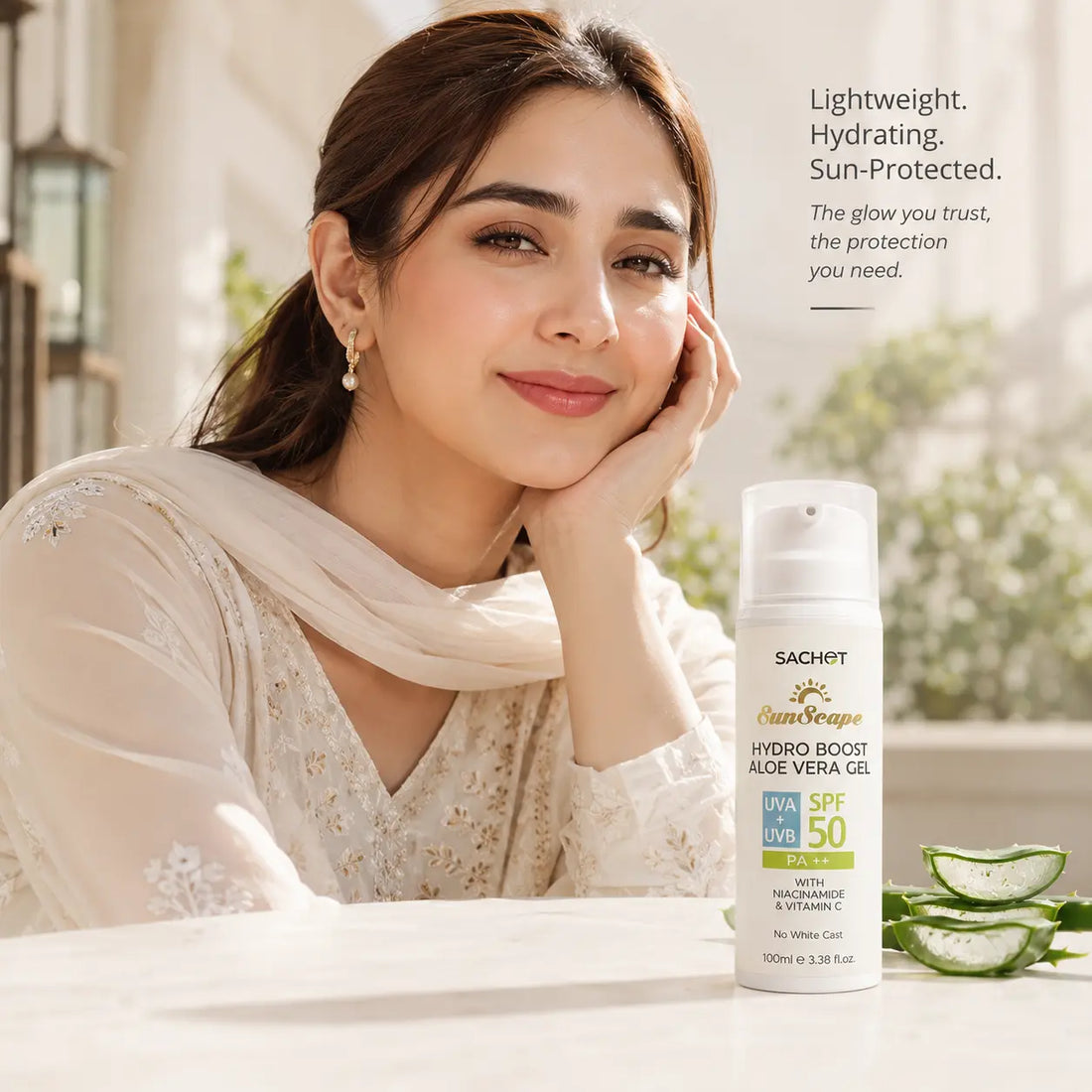 Aloe Vera Gel Sunscreen SPF 50 – Lightweight Sunscreen for Oily Skin