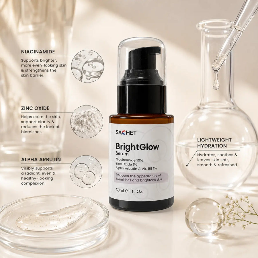 BrightGlow Serum in Pakistan – Niacinamide + Zinc for Even Skin Tone
