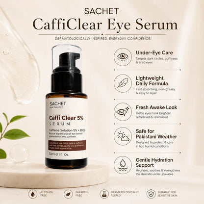 CaffiClear Eye Serum in Pakistan – Caffeine Serum for Dark Circles