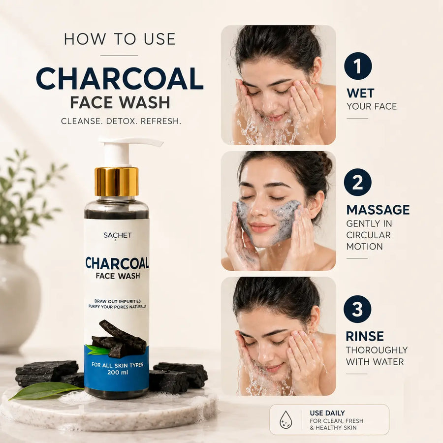 Charcoal Face Wash for Deep Cleansing in Pakistan | SACHET