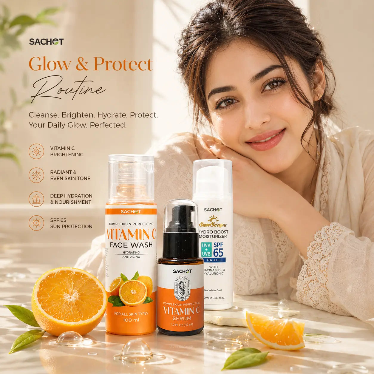 Glow & Protect Routine