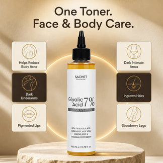 Glycolic Acid 7% Toning Solution | Body Exfoliating Toner Pakistan