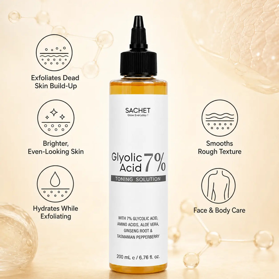 Glycolic Acid 7% Toning Solution | Body Exfoliating Toner Pakistan
