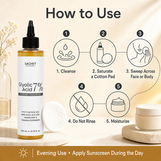 Glycolic Acid 7% Toning Solution | Body Exfoliating Toner Pakistan