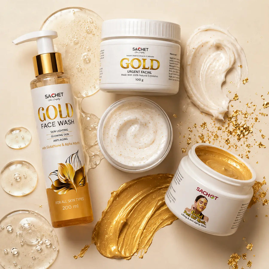 Gold Facial Kit in Pakistan | Salon-Inspired Glow Routine | SACHET