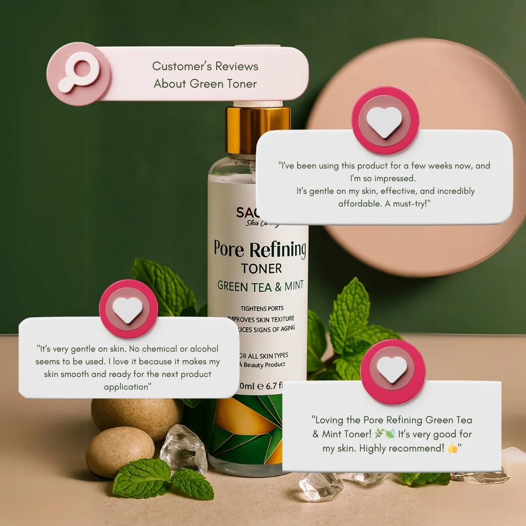 Pore Refining Green Tea & Mint Toner | sachetcare.com