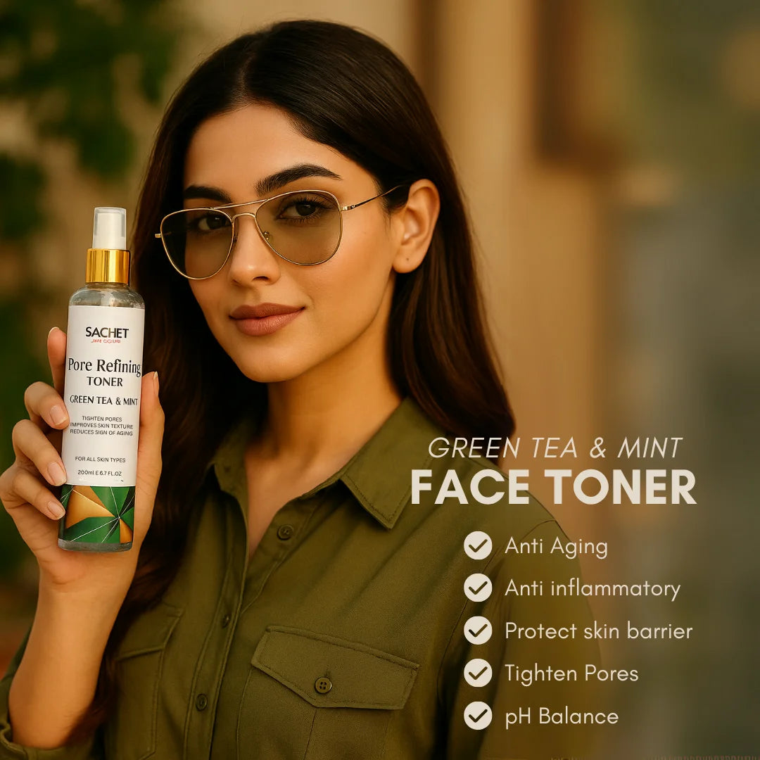 Pore Refining Green Tea & Mint Toner | sachetcare.com