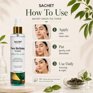 Pore Refining Green Tea & Mint Toner | sachetcare.com