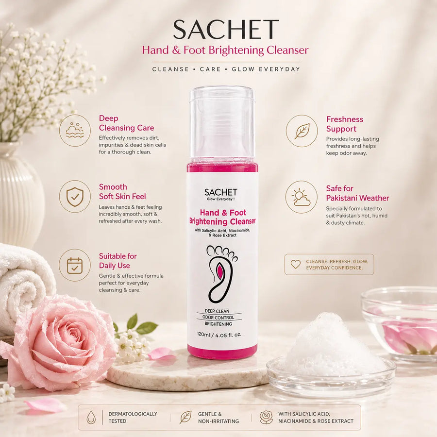 Hand & Foot Brightening Cleanser in Pakistan | Odor Control