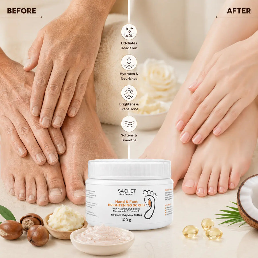 Hand & Foot Brightening Scrub in Pakistan | Smooth Rough Skin