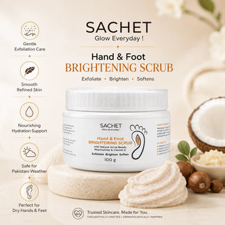 Hand & Foot Brightening Scrub in Pakistan | Smooth Rough Skin