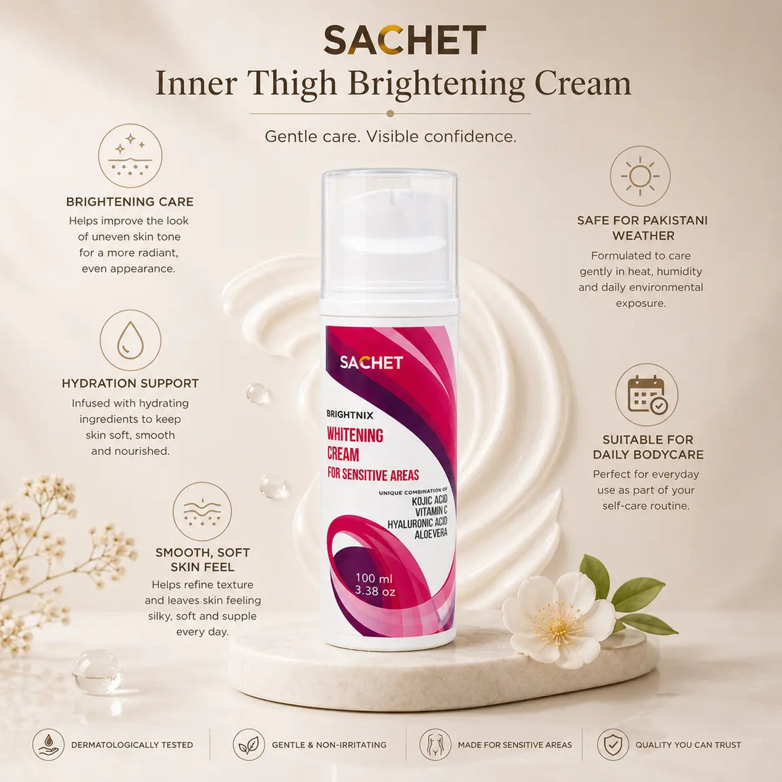Inner Thigh Brightening Cream in Pakistan – Fade Dark Inner Thighs