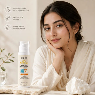Mineral Sunscreen SPF 70 – Zinc Oxide Sunscreen for Sensitive Skin