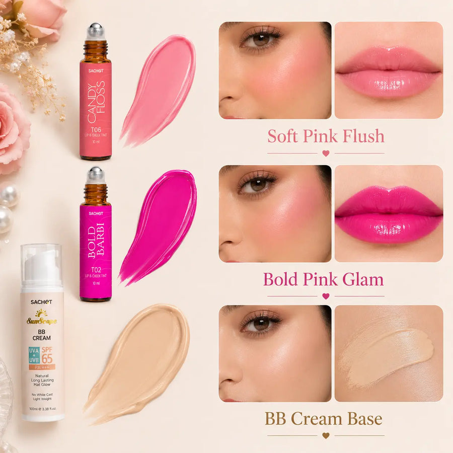 Party Glam Collection – BB Cream SPF 65 + Glam Tints | SACHET