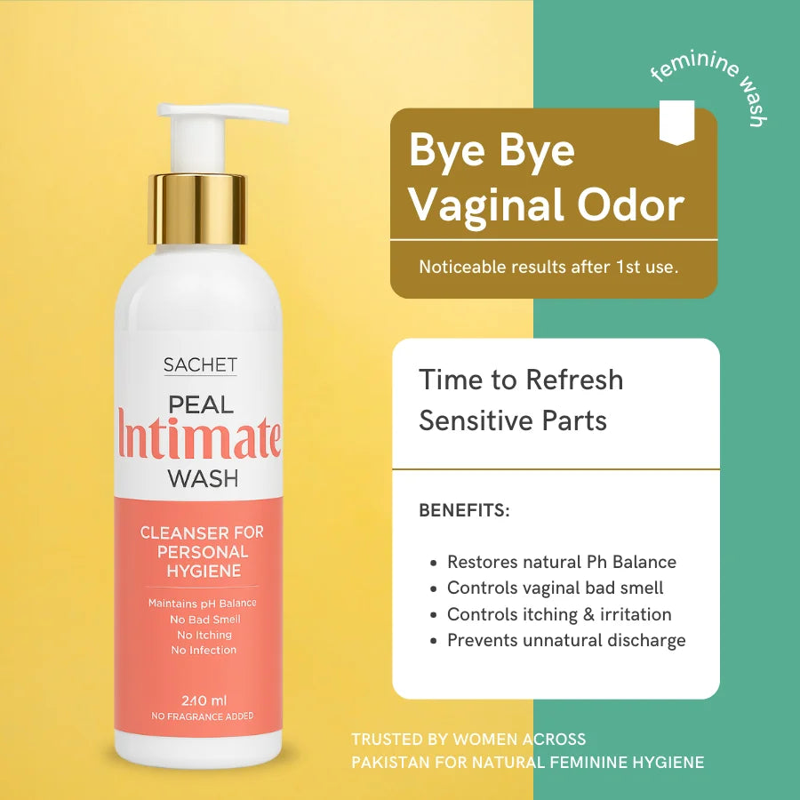 Bye Bye Vaginal Odor by Peal Feminine Wash