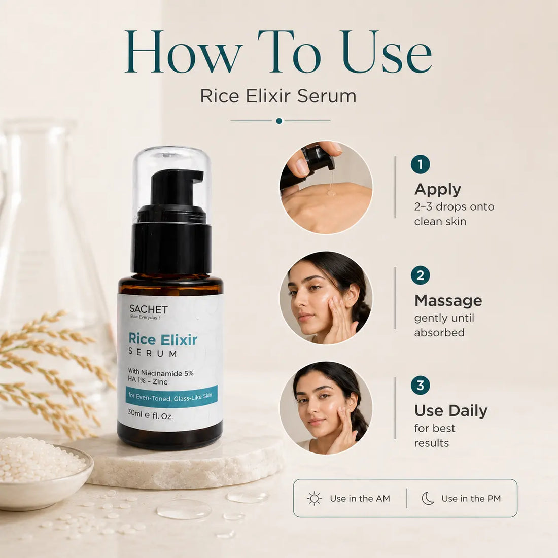 Rice Elixir Serum in Pakistan – Glow & Glass Skin Serum