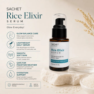 Rice Elixir Serum in Pakistan – Glow & Glass Skin Serum