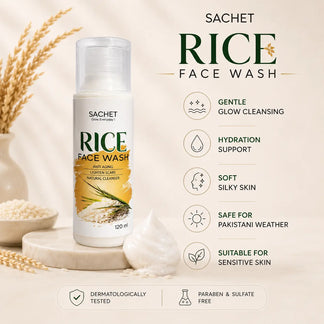 Rice Face Wash for Bright & Clear Skin in Pakistan | SACHET